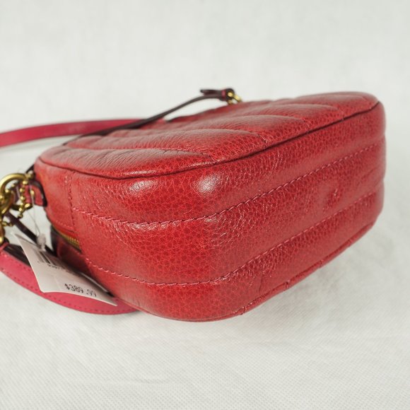 Coach Women's Kat Camera Bag Quilting Polished Grain Leather Dusty Pink 88230 - Picture 8 of 11